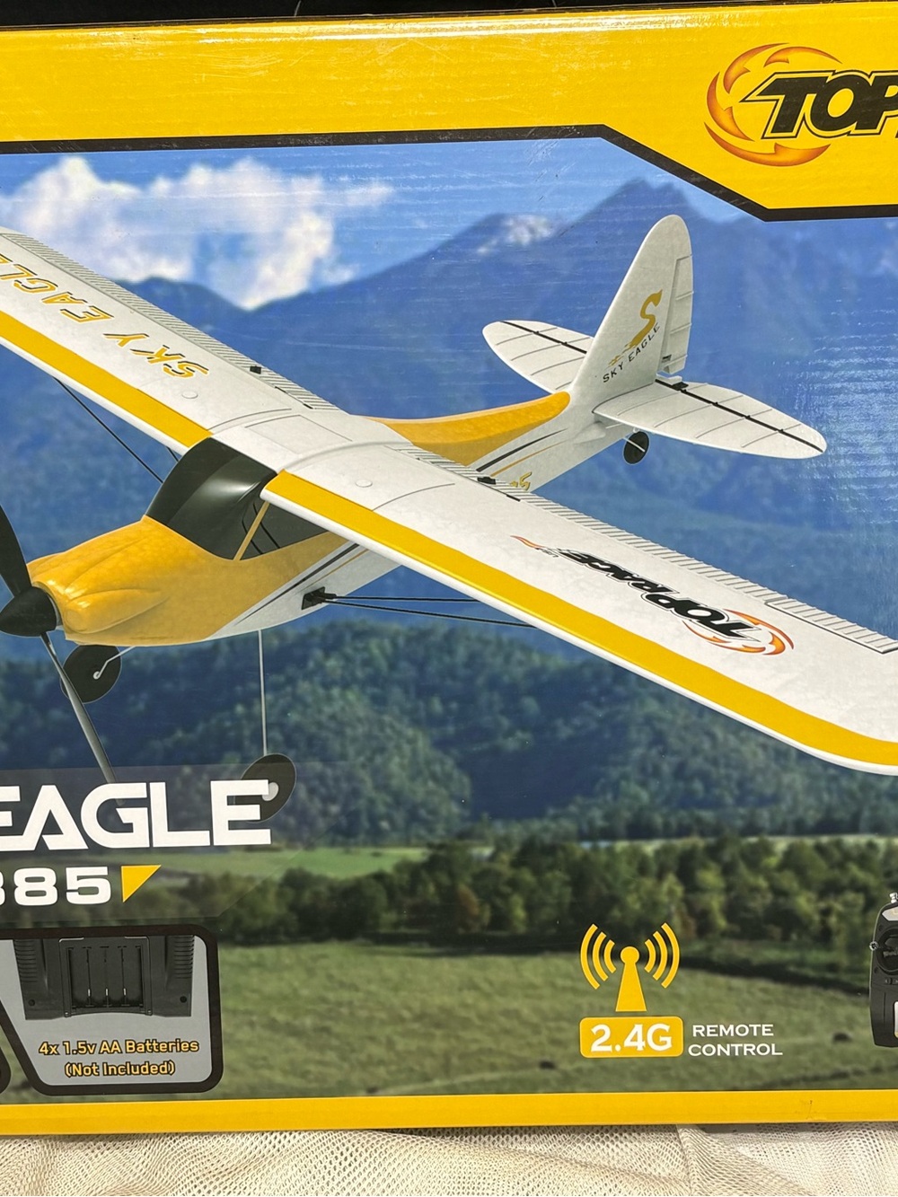 Top Race Sky Eagle TR-C385 4-Channel RC Airplane - New